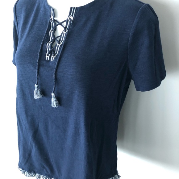 Chico’s Navy Top - Picture 3 of 5